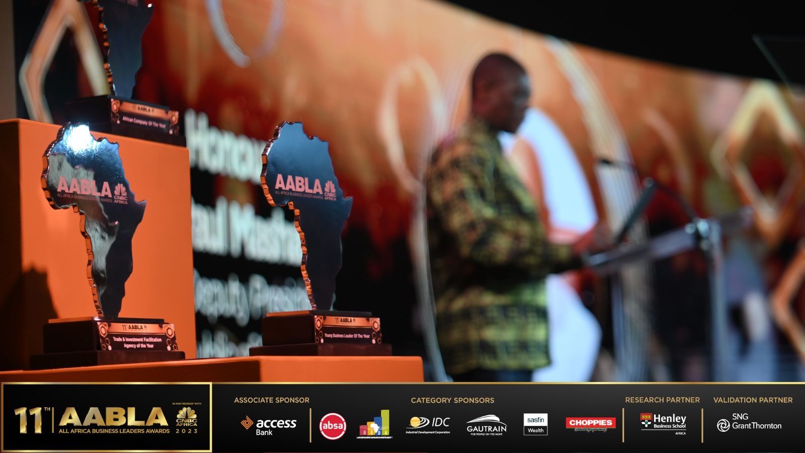 Lumbie Mlambo  Winning the 11th All Africa Business Leaders Awards Philanthropist Category!
