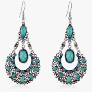 Multi Blue Drop Handcraft Earrings